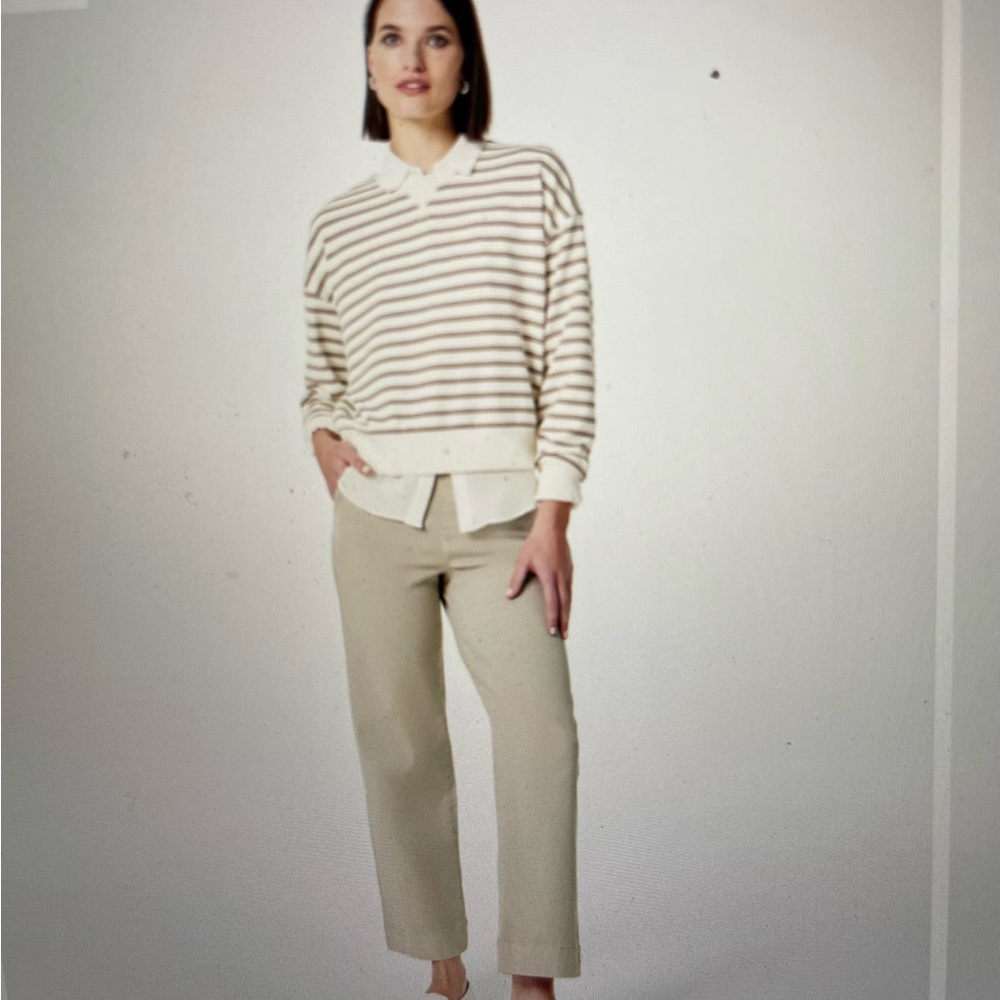 New SPANX Stretch Twill Cropped Pant